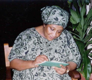 Ina Césaire, photo © C. Makward Conférence de l'African Literature Association (ALA), Gosier (Guadeloupe), 1993