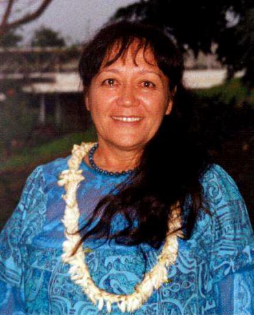 Louise Peltzer, photo © Poerava Wong Yen 1er octobre 2001, Université de la Polynésie Française.